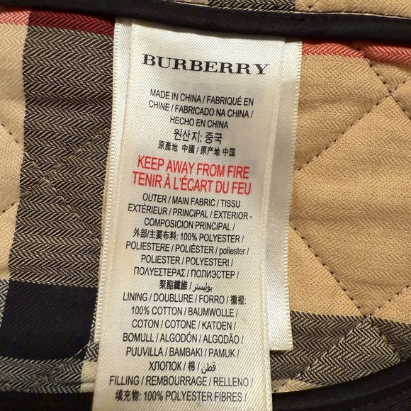 Burberry Black Quilted Kids Jacket size 10y and size medium Burberry skirt. - Picture 7 of 11